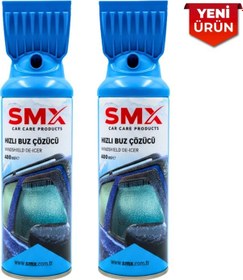 Resim Hızlı Buz Çözücü Dahili Kazıyıcılı 400ml - 2 Adet Beyaz - Mavi 