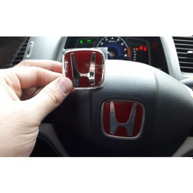 Resim Honda Civic 2017.2022 Fc5 Kırmızı H Direksiyon Logo 