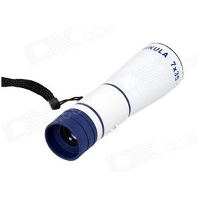 Resim 7x35 Dürbün Avuç I Çi Monoküler Tek Göz Küçük Kaliteli Av Dürbünü Açık Sarı 