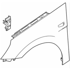 Resim Esse Otomotiv Elantra Çamurluk 21- Sinyal Delikli Ön Sol - MBS-66310AA100 - 66310-AA100 