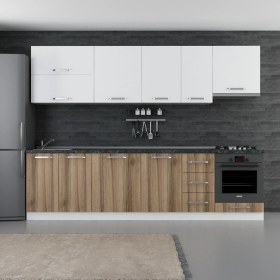 Resim Minar 290 cm Mutfak Dolabı Beyaz Dore 290-D8 