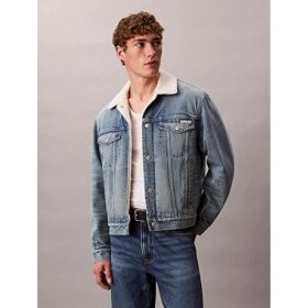 Resim Calvin Klein Erkek Mavi Kot Ceket 