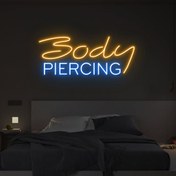 Resim Body Piercing Neon Dekor 