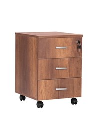 Resim Ofisbazaar 3 Çekmeceli Kilitli Tekerlekli Keson 60x45x40 Cm 18 Mm Suntalam - Barok 