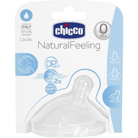 Resim Chicco Biberon Emziği 0Ay+ 2 Adet Normal Akış - Silikon 