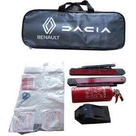 Resim Trafik Seti 1kğ Yangın Söndürme Tüpü Dahil İlk Yardım Seti Renault Dacıa Armalı 