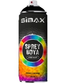 Resim Sibax Sprey Boya Parlak Siyah ral 9005 