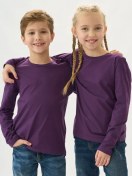 Resim Uzcotton Çocukları İçin Uzun Kollu Mor Pamuklu 10961165 Violet 