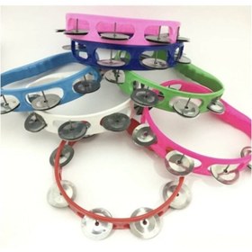 Resim Aker Hediyelik Kına Gecesi Kına Malzemeleri Tef 30 Adet Plastik Metal Zilli Nedime Tefi 