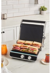 Resim Emsan Nova Grill 2000 W 6 Dilim Kapasiteli Zaman Ayarlı Izgara Ve Tost Makinesi 