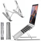 Resim Robeve Taşınabilir Laptop Stant Bilgisayar Stant Notebook Stant Tüm Laptoplarla Uyumlu Bilgisayar Standı Taşınabilir Metal Kaymaz Stant Dizüstü Bilgisayar Stantları Stantı 