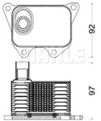 Resim BEHR Mahle Clc185000s Motor Yağ Soğutucu 