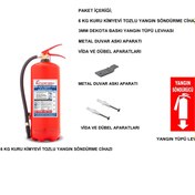 Resim İNTERFORM 6 KG ABC KURU KİMYEVİ TOZLU YANGIN SÖNDÜRME CİHAZI 