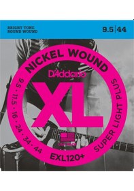 Resim D'addario Exl120+ Elektro Gitar Tel Seti. Xl. 9.5-44. Nıckel Woun 