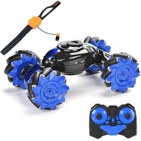 Resim Şarjlı Akrobat Çift Kumandalı Araba Elle Kontrol Edilen Kumandalı 