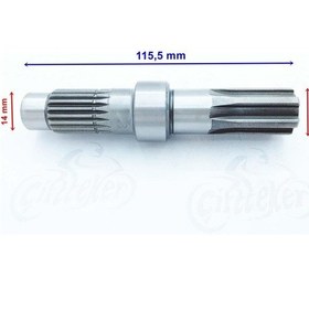 Resim ATV SCOOTER ŞANZIMAN ÇIKIŞ MİLİ CG UYUMLU 115 5 MM 6 KANALLI ÖM 