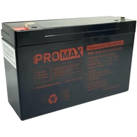 Resim electroon Energy Promax 6Volt 12Amper Kuru Akü 6V 12A PM12-6 (150x50x94 Mm) 