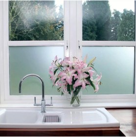 Resim Temiz Pazar Buzlu Cam Filmi Kumlama Folyosu 152 Cm X 1 Metre 