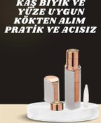Resim shopwave KAŞ BIYIK VE YÜZ EPİLASYON ALETİ VE TİTREŞİMLİ YÜZ TEMİZLEME MASAJ ALETİ İKİLİ SET 