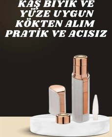 Resim shopwave KAŞ BIYIK VE YÜZ EPİLASYON ALETİ VE TİTREŞİMLİ YÜZ TEMİZLEME MASAJ ALETİ İKİLİ SET 