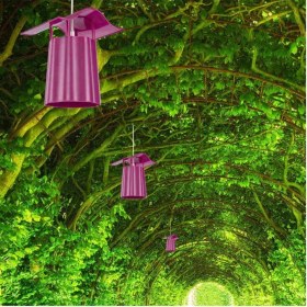 Resim Mor Ağaç Temalı Dekoratif Fener, Şık ve Doğal Görünümlü Işık Kaynağı 