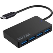 Resim aogo Usb Type C Hub 4 Port 3.0 Usb Çoklayıcı Type-c Usb 3.0 Çoklayıcı Şarj Bağlantı Noktalı 