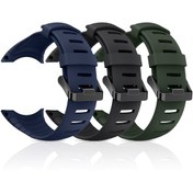 Resim BUSKOZ Genişletilebilir Akıllı Saat Kayışı SUUNTO Core 2/3/4 Modeller için - Silikon Kayışlı Şık Spor Stili, Paslanmaz Çelik Toka, Siyah/Mavi/Deniz Mavisi, Çok Yönlü Uygunluk, Şık Aksesuar, Modern Aksesuar, Dayanıklı Kayış, Teknoloji Tutkunları 