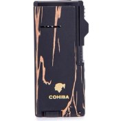 Resim Cohiba 3 Torch Puro Çakmağı – Siyah Ahşap Desenli CCM0530 