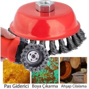 Resim Gfb Çanak Fırça Burgulu 75 mm 