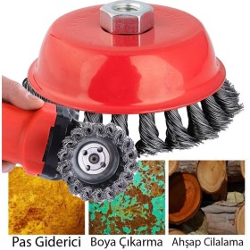 Resim Gfb Çanak Fırça Burgulu 75 mm 