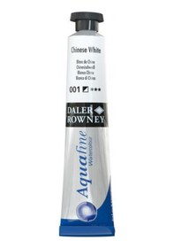 Resim Daler Rowney Aquafine Tüp Sulu Boya 8ml - 001 Chinese White 
