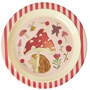 Resim Melamin Çocuk Tabağı - Pembe Tatlı Orman Rice