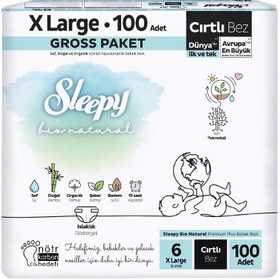 Resim Sleepy Bio Natural XL Çocuk Bezi 100'lü 