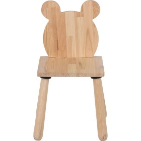 Resim Joy Kids Toy Doğal Ahşap Çocuk Sandalye Ayı 