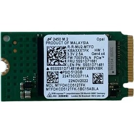 Resim Micron 2450 M.2 2242 MTFDKCD512TFK 512GB Pcıe GEN4X4 Nvme SSD Micron 2450 M.2 2242 MTFDKCD512TFK 512GB Pcıe GEN4X4 Nvme SSD 