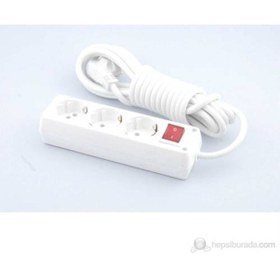 Resim 3'lü Uzatma Kablosu 3 M Emniyetli 