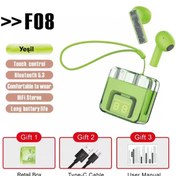 Resim Karler Bass ZENGEZUR F08 Dijital Şarj Göstergeli TWS Bluetooth Kulaklık - Yeşil 