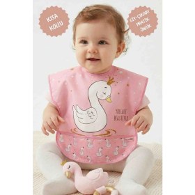 Resim UmBaby Su Geçirmez Bebek Mama Önlüğü 2’li Set - Kısa Kollu, Yıkanabilir, 6-24 Ay (Sevimli Desenli) 