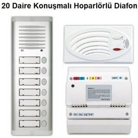 Resim 20 Daire Konuşmalı Hoparlörlü Diafon 