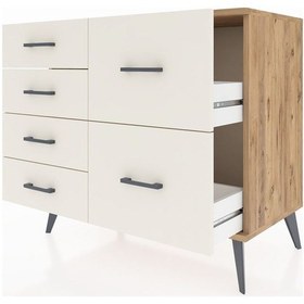Resim Hyperion Şifonyer 6 Çekmeceli 88x44x80 Çam-çam/aytaşı Çam/aytaşı 