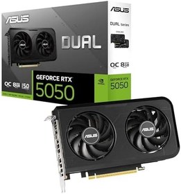Resim ASUS DUAL-RTX5050-O8G-NVIDIA-GEFORCE-RTX 5050-8GB GDDR6-128bit-2677MHz-HDMI-3xDP-DLSS4 EKRAN KARTI 