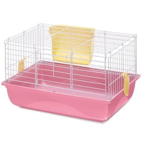 Resim İmac Easy 60 Gine Pig ve Kemirgen Kafesi Pembe 60.5x40.5x36 Cm 