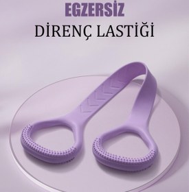 Resim Egzersiz Esnetme Direnç Lastiği - Mor 