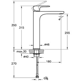 Resim Artema Root Round Yüksek Çanak Lavabo Bataryası Mat Siyah A427073 
