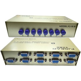 Resim Leonpro 8 Port VGA Switch Paylaşım Anahtar 8 Girişi 1 Çıkışlı vga switch 