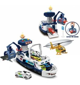 Resim Toysturka Pilli Işıklı Köpekbalığı Avcısı Tekne 