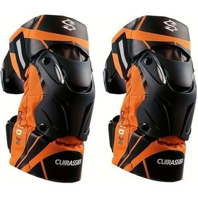 Resim Dashanshop Gece Reflektif Turuncu Motocross Dizlik Motosiklet Koruyucu Mx Kask Turuncu 