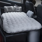 Resim Taşınabilir Katlanır Araba Hava Yatağı PVC Polar Şişme Matara SUV için, Dış Mekan Seyahat Havlu 