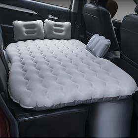 Resim Taşınabilir Katlanır Araba Hava Yatağı PVC Polar Şişme Matara SUV için, Dış Mekan Seyahat Havlu 