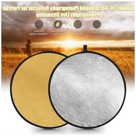 Resim Dancemonkey 60cm Katlanabilir Altın & Gümüş Reflektör - Canlı Yayın Işık Yansıtıcı 